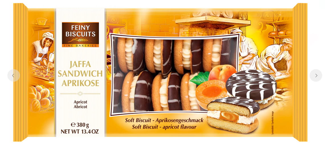 FEINY BISCUITS JAFFA APRICOT 380G